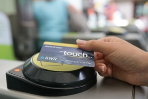 South Western Railway Touch payment smartcard